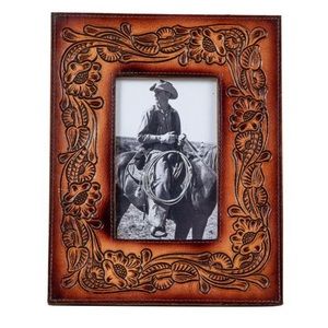 NEW Hand Tooled Leather Photo Frame in This Moment